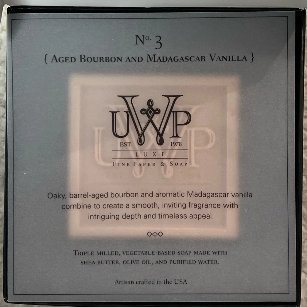 UWP Up with Paper Artisan Crafted LUXE Fine Soap w/ Shea Butter Boxed Soap Trio